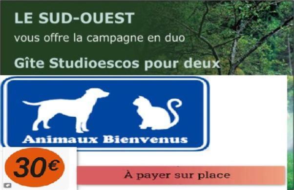 Gite Le Trefle Studioescos Ngoại thất bức ảnh